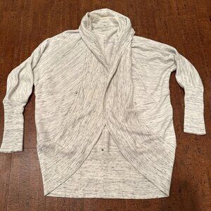 ARITZIA Wilfred Diderot Open Cardigan Cream/Gray Size M Long Sleeve Oversized